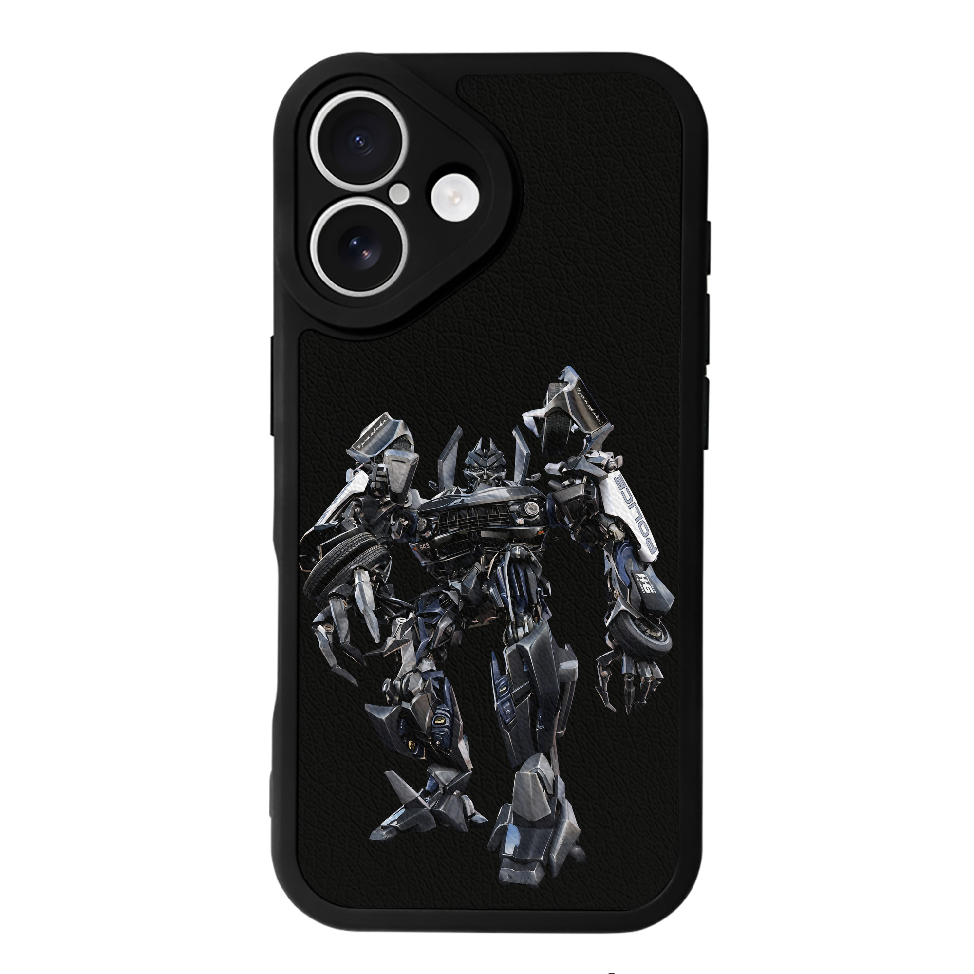 （画像用） Transformers トランスフォーマー 【iPhone 16シリーズ対応】シリコンスマホケース（レザー調） 材質：シリコン